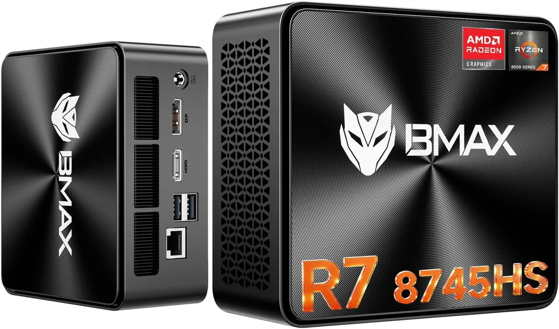 BMAX Mini PC B8APro AMD Ryzen 7 8745HS Radeon 780M 16GB DDR5 512GB NVMe SSD
