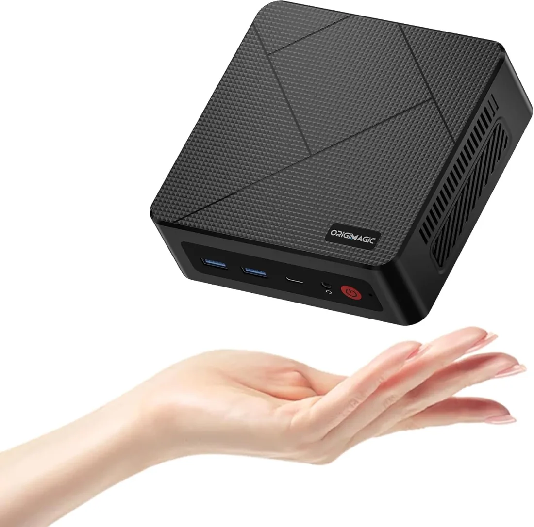 C4 Air Mini PC Light Gaming Ryzen 5 3500U(Beat N150, hasta 3.7GHz) 8 GB DDR4/256 GB SSD Mini Ordenador Triple Pantalla/Pre-OS 11 Pro/WiFi 5/BT5.0/Ethernet Dual,PC para Oficina/Juegos/hogar