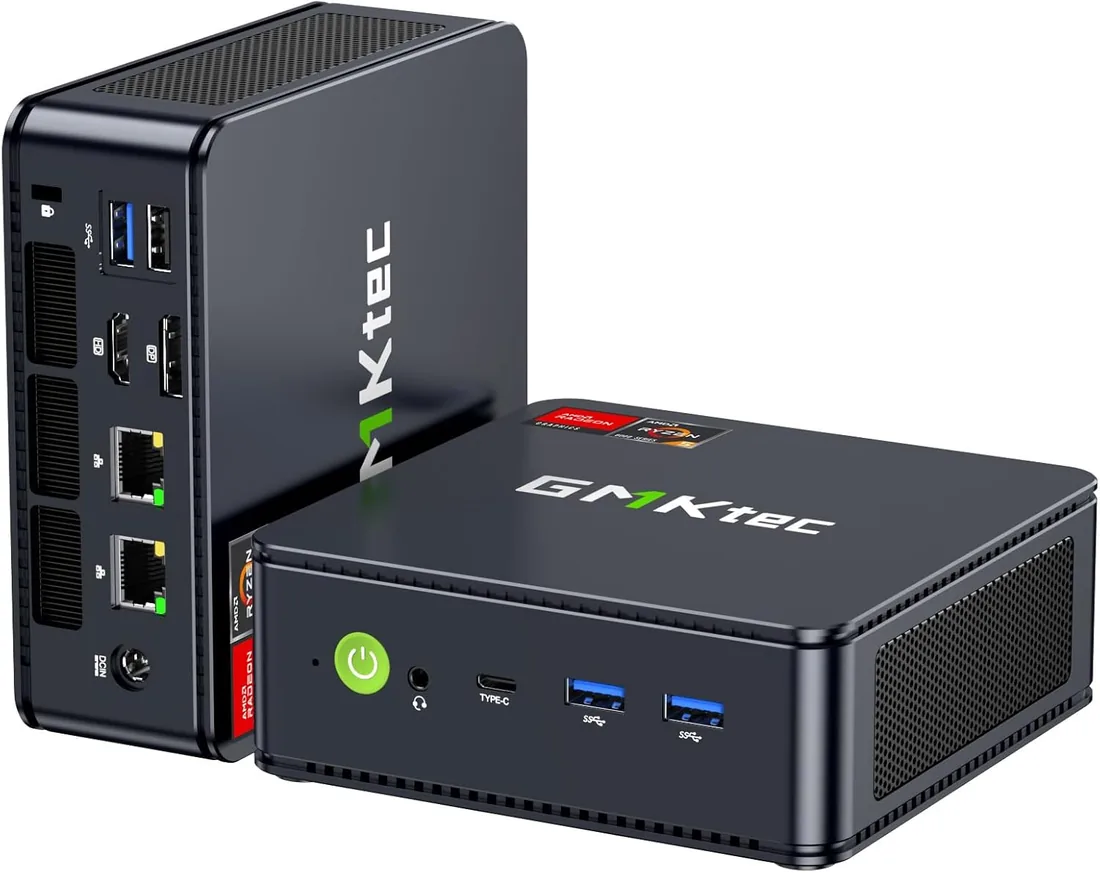 GMKtec Mini PC Ryzen 5 7640HS(Superior al 6800H) con Gráficos AMD Radeon 760M, 16GB DDR5 + 512GB PCIe3.0 SSD, M6 Ultra Micro PC con Doble LAN 2.5G/WiFi 6E/Triple Pantalla 4K/USB4 para Gaming foto 3