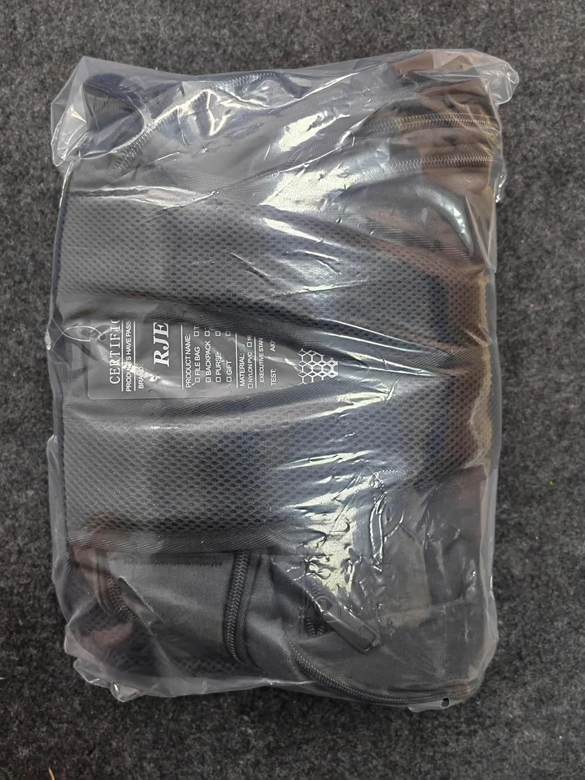 Mochila Hombre con Compartimento para Portátil, Mochilas Escolares Juveniles con puerto USB, Resistente al Agua de Oxford - 35L - Negro foto 2