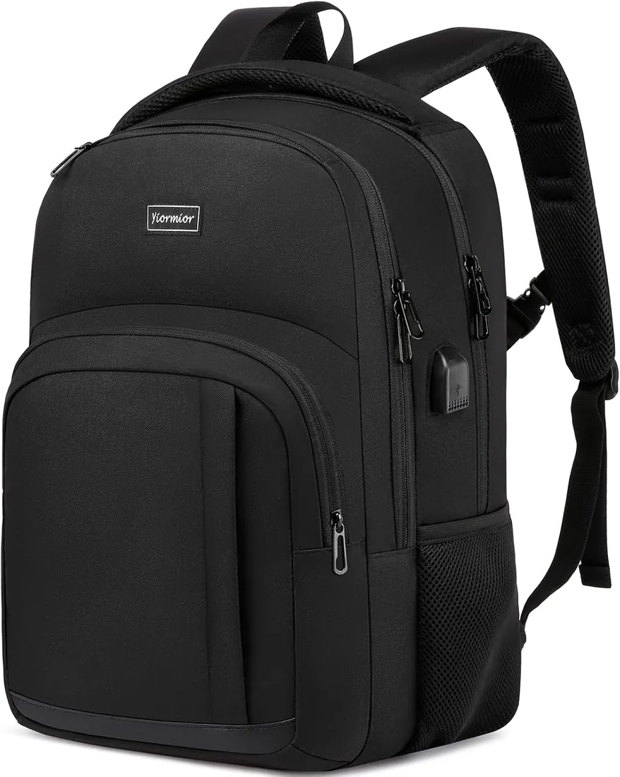 Mochila Hombre Mujer, Mochila Escolar Adolescente Juveniles Mochilas Escolares Mochila Universidad Ordenador Portatil 15.6 Pulgadas Mochila Portatil con Puerto USB