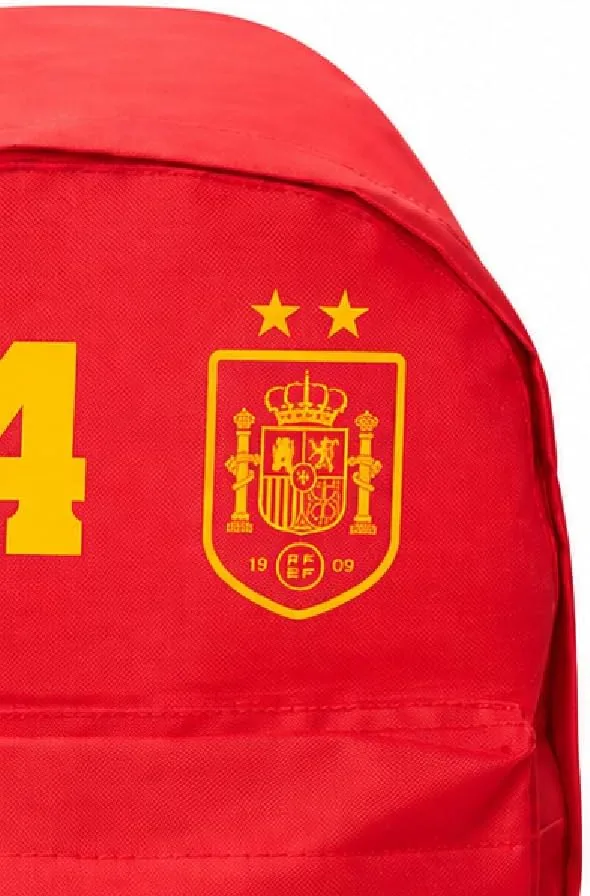 | Mochila Personalizada con Nombre y Numero | Española | Mochila Escolar Infantil | Regalo para Niño y Niña | Vuelta al Cole | Fútbol | 38 x 40 cm foto 3