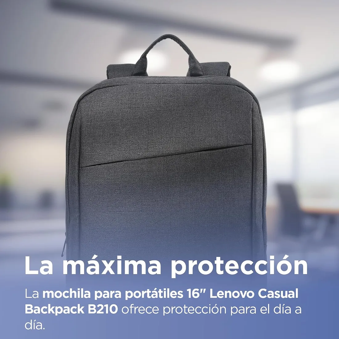 Lenovo Mochila B210 para ordenadores portátiles de 15.6 pulgadas, mochila ligera y repelente al agua, color negro foto 2