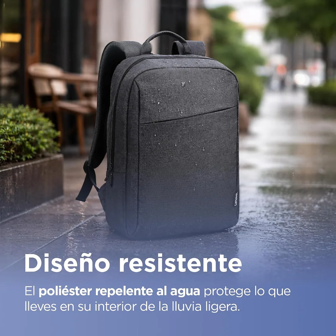 Lenovo Mochila B210 para ordenadores portátiles de 15.6 pulgadas, mochila ligera y repelente al agua, color negro foto 3