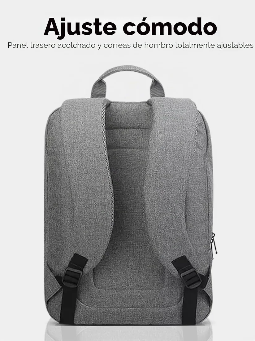 Mochila Lenovo casual para equipos portátiles de 39,6 cm (15,6") B210 (Color Gris) foto 3