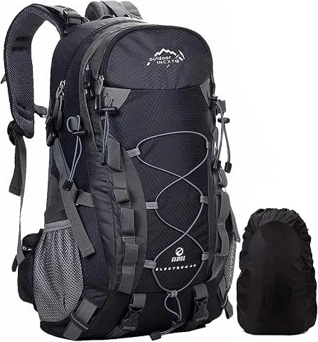 Meisohua Mochila de Senderismo con Impermeable Cubierta lluvia, Mochila de Escalada para Trekking Camping Ciclismo Deportes al Aire Libre Morral para Viajes Acampadas