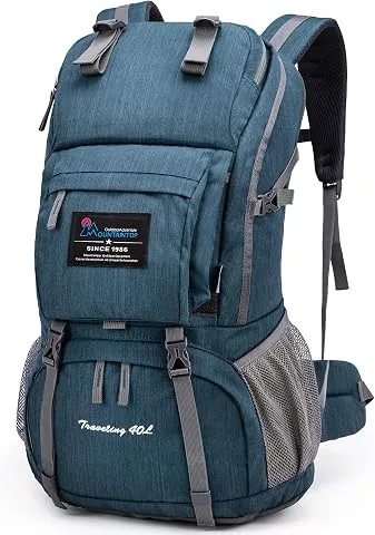 MOUNTAINTOP 40L Mochila Senderismo Trekking Montaña Hombre Mujer | Para senderismo montaña y acampada, cremalleras YKK, te