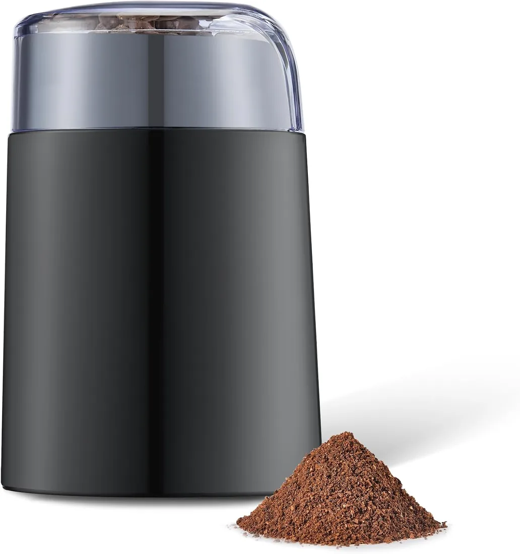 Amazon Basics Molinillo de café eléctrico, negro foto 3