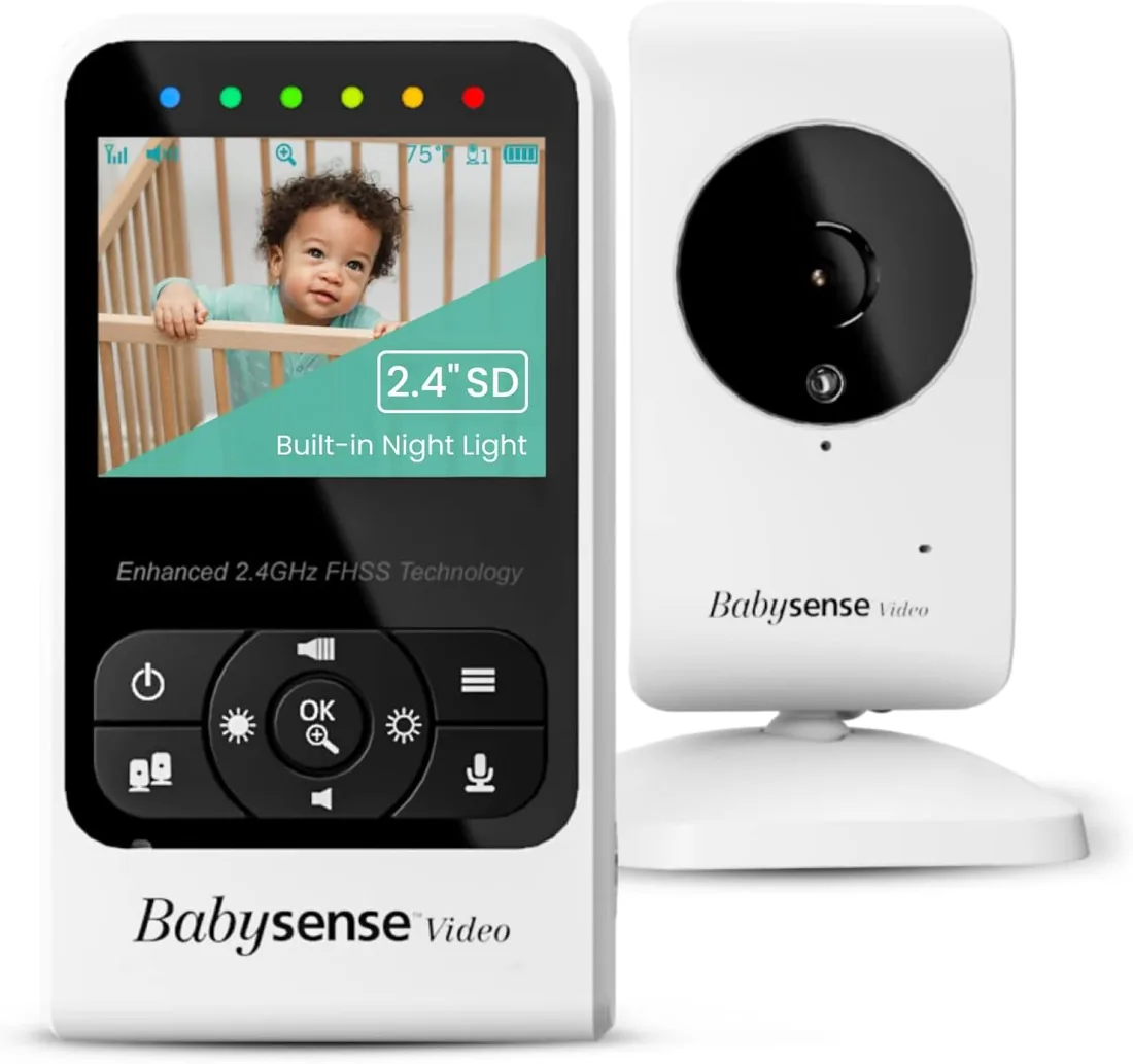 Babysense Monitor para Bebés con Alertas de Respiración en Tiempo Real, Notificaciones de Irregularidad, Certificación Médica Monitor sin Contacto, Cobertura Completa con 2 Sensores foto 2