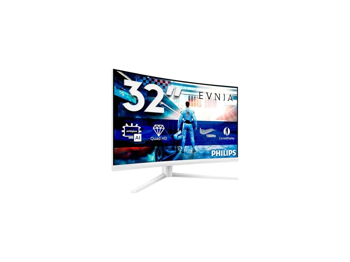 PHILIPS Evnia 32M2C5501 Gaming Monitor 32 Pulgadas 180Hz Panel Fast VA, 1ms GtG, HDR10, Altura…