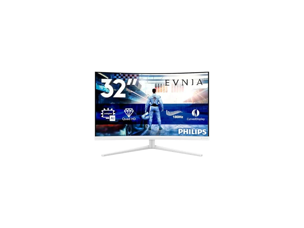 PHILIPS Evnia 32M2C5501 Gaming Monitor 32 Pulgadas 180Hz Panel Fast VA, 1ms GtG, HDR10, Altura… foto 2