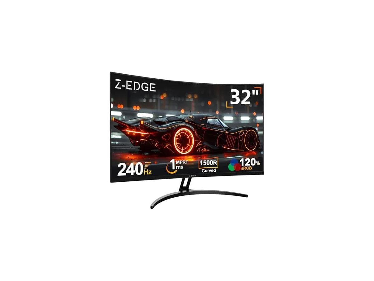 Z-Edge Monitor Gaming Curvo 32 Pulgadas 240Hz FHD 1500R 1ms VA FreeSync