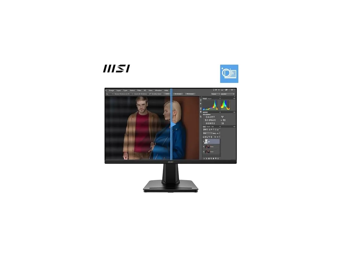MSI Pro MP225A E12VL Monitor de 22" FHD, 1920 x 1080 VA, 144 Hz, 1 ms, Adaptive-Sync, Eye Care, HDMI… foto 3