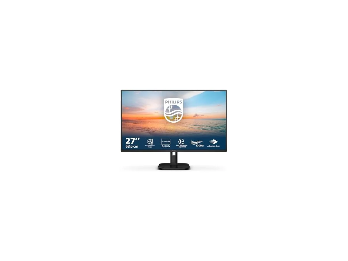 PHILIPS 27E1N1100A Monitor 27 Pulgadas 120Hz Panel IPS, 4ms GtG, Altavoces, (1920x1080 HDMI 1x 1.4) Negro foto 2