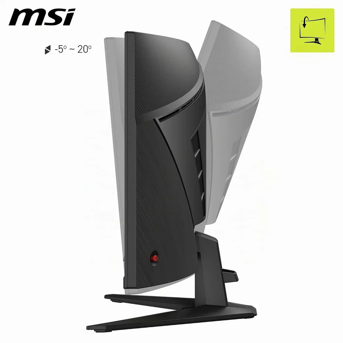 MSI mag 346CQ - Monitor 34" UWQHD, 3440 x 1440, 1500R, Gaming Monitor, VA, 180Hz,1ms, HDR Ready, Eye Care, HDMI 2.0b, DP 1.4a, Sin Marcos, Inclinación Ajustable, Soporte Vesa, Negro foto 3