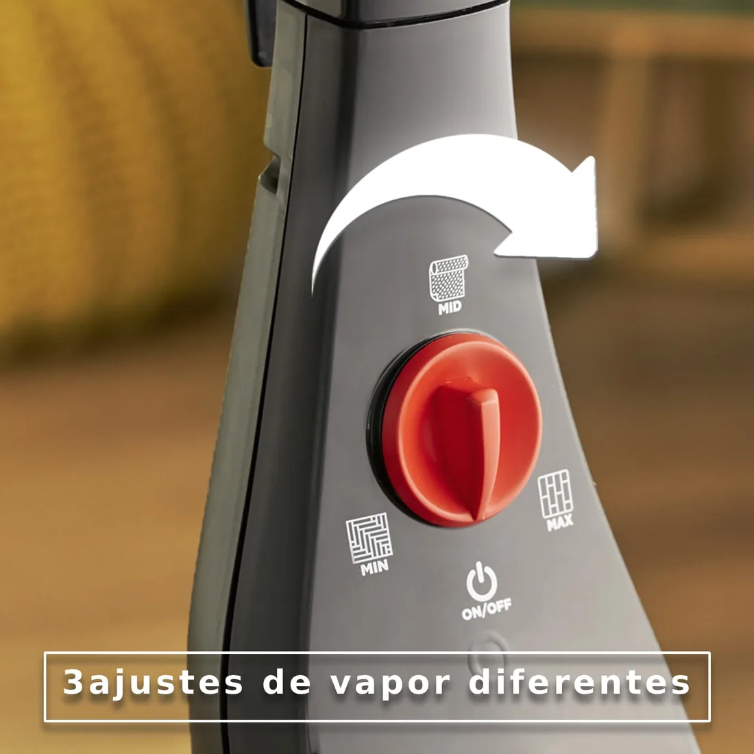 Vileda Steam PLUS, Mopa a Vapor para Limpieza Higiénica de Suelos foto 2