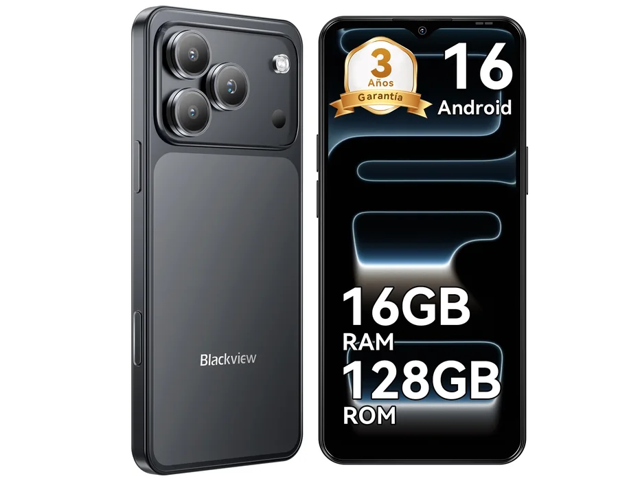 Blackview Wave 7C Android 16 Teléfono Móvil Baratos,128GB/2TB, 4G Dual SIM