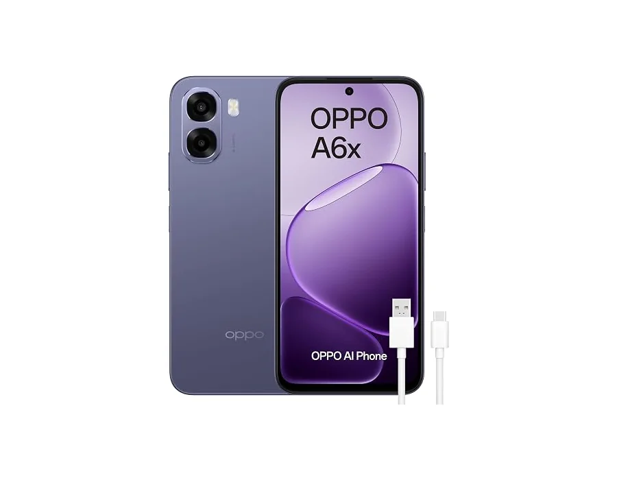 OPPO Smartphone A6x 4GB+128GB, Qualcomm Snapdragon 685, Pantalla HD+ 6,75", Cámara 13MP, Batería 6100 mAh (Morado) foto 3