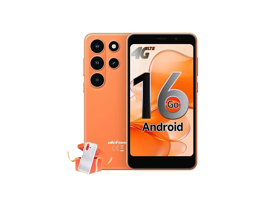 Ulefone Note 22 Telefono Movil Baratos Buenos Android 16 Go, 20GB+32GB/SD-2TB, 5.0" HD Mini Móvil, 4G Dual SIM Smartphone Libres Oferta, 3000mAh Batería 3.5mm/Face ID/3 Ranuras par