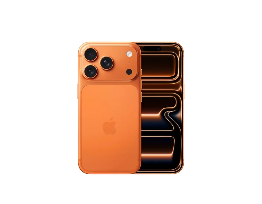 Apple iPhone 17 Pro de 512 GB: Pantalla de 6,3 Pulgadas con Promotion, Chip A19 Pro, autonomía revolucionaria, Sistema de cámaras Pro Fusion con cámara Frontal Center Stage; Naranj