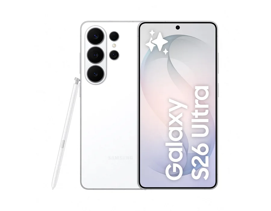 Samsung Galaxy S26 Ultra, 256GB, Smartphone con Galaxy AI, Cámara 200MP, 12GB RAM, Batería 5000mAh, Garantía del Fabricante 3 Años+1 Año Extra, Color Blanco (Versión Española)