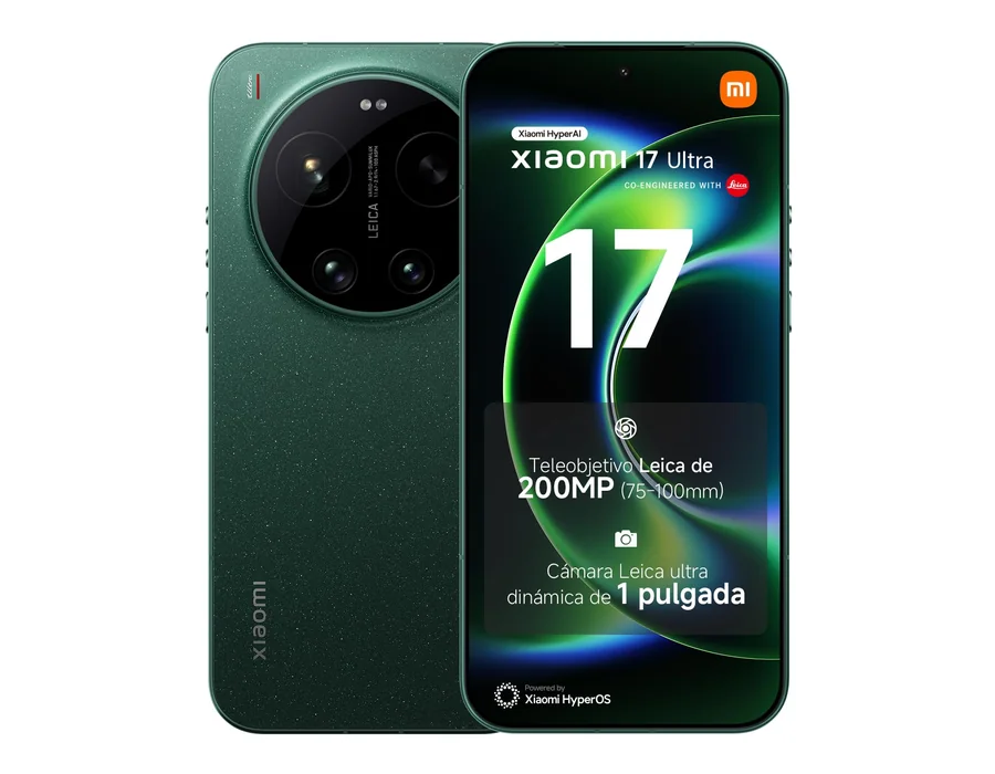 XIAOMI 17 Ultra Smartphone de 16+512GB Verde Teleobjetivo Leica de 200 MP