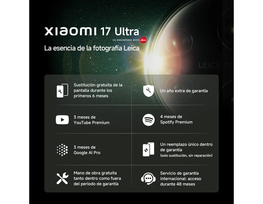 XIAOMI 17 Ultra Smartphone de 16+512GB Verde Teleobjetivo Leica de 200 MP foto 2