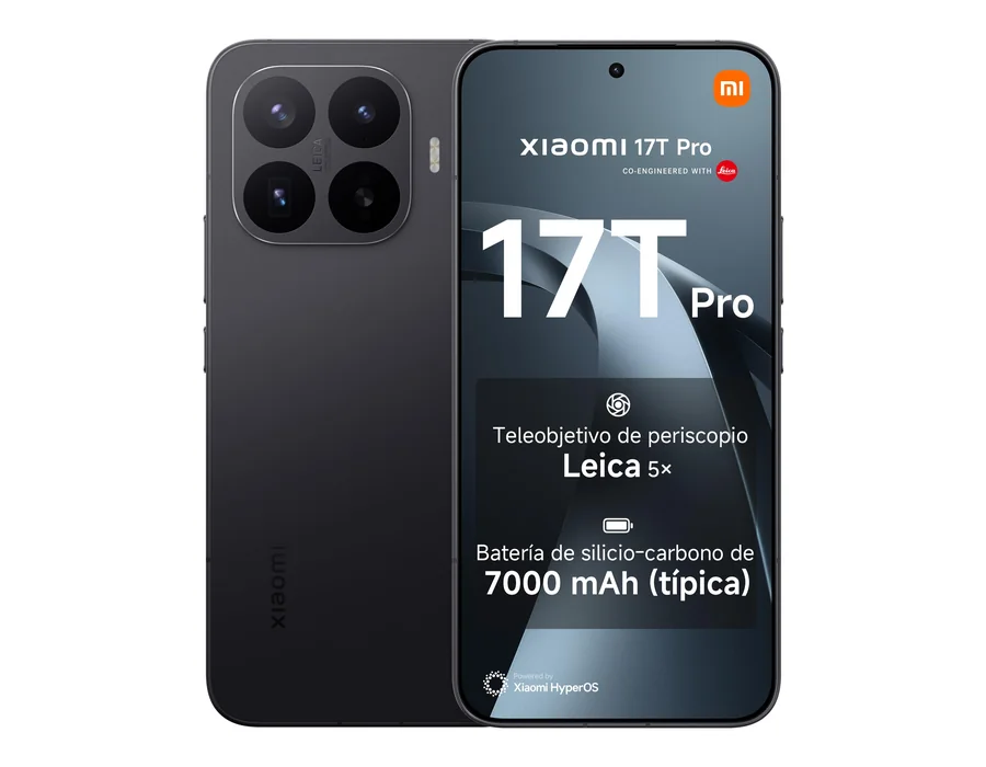 XIAOMI 17T Pro Smartphone de 12+512GB Negro Teleobjetivo Leica 5X