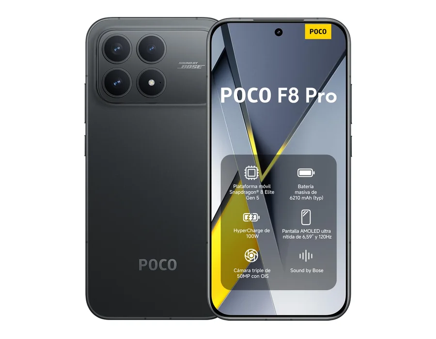 XIAOMI POCO F8 Pro Smartphone de 12+256GB Negro Hypercharge 100W