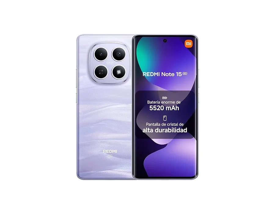XIAOMI REDMI Note 15 5G Smartphone 8+256GB Morado batería de 5520 mAh foto 3