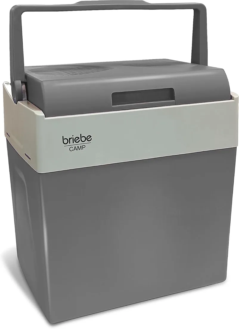 briebe Nevera Portátil Eléctrica de Viaje para Coche, Camping, 12V / 220V, Capacidad 28 litros, Refrigera, Mantiene el Calor, Modo Bajo Consumo foto 2