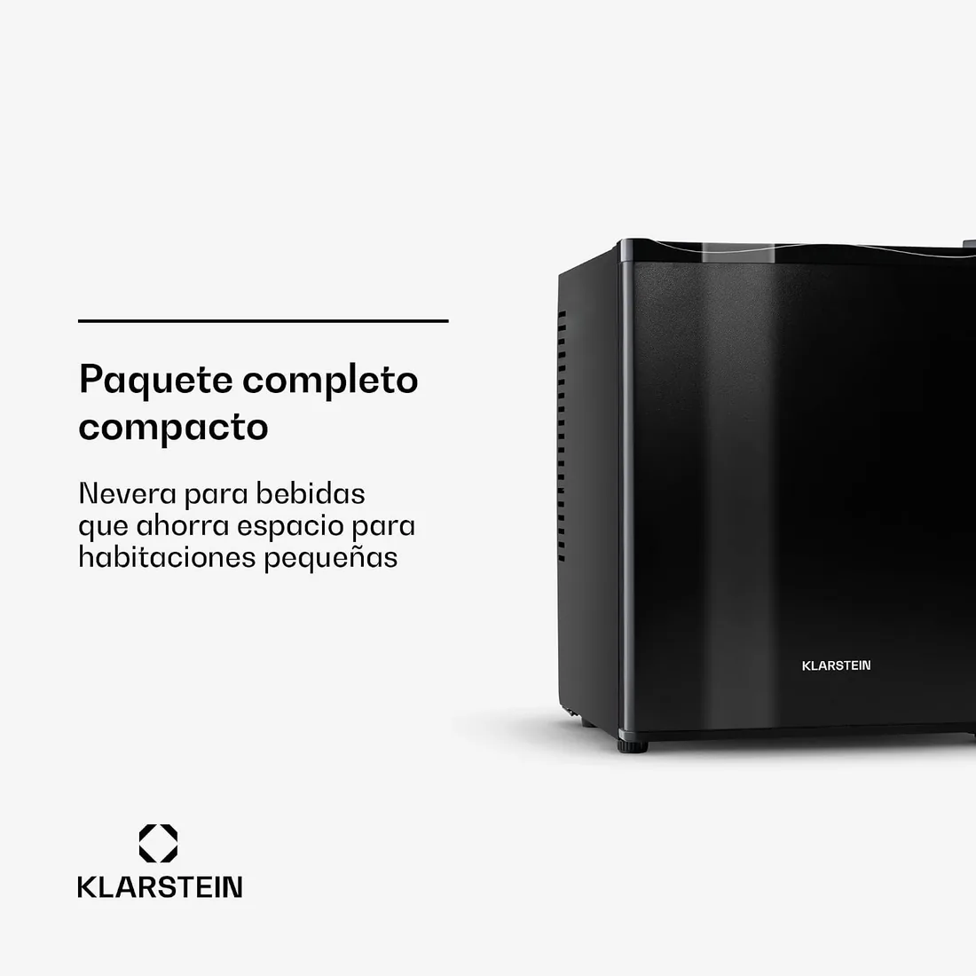 KLARSTEIN Nevera Pequeña para Habitación, Mini Nevera Comida, Bebidas, Cerveza, Cosméticos, Frigirificos Pequeños con Iluminación Interior, Neveras Pequeñas 30L Estante Regulable, Silenciosa foto 3
