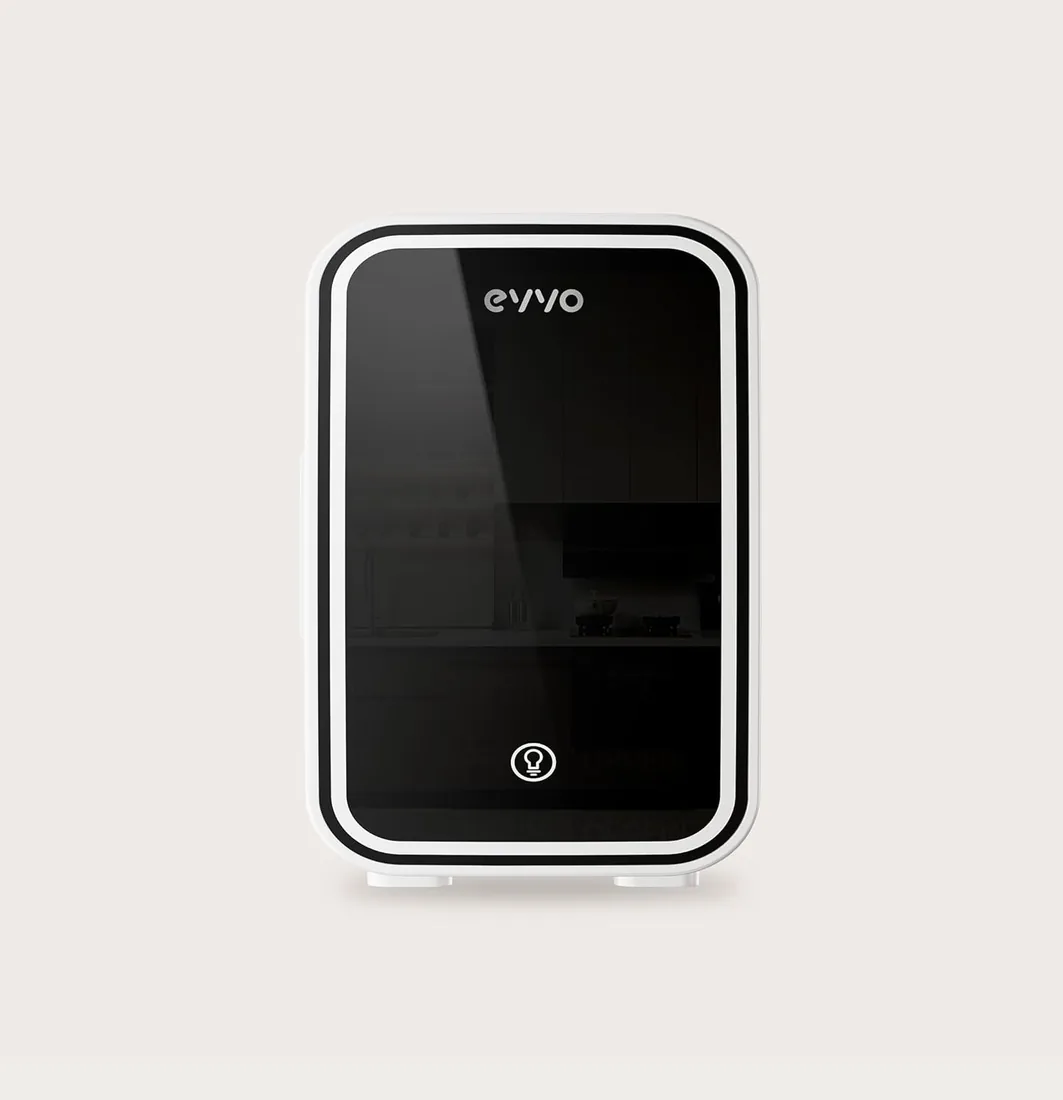 Nevera Mini EVVO F6 Beauty (blanco) 6L - Frigorífico Cosmética y Maquillaje | Mini Nevera para Cremas y Skincare | Frigorífico Maquillaje Portátil Silenciosa | Función Frío y Calor | Conexión 12V/220V foto 2