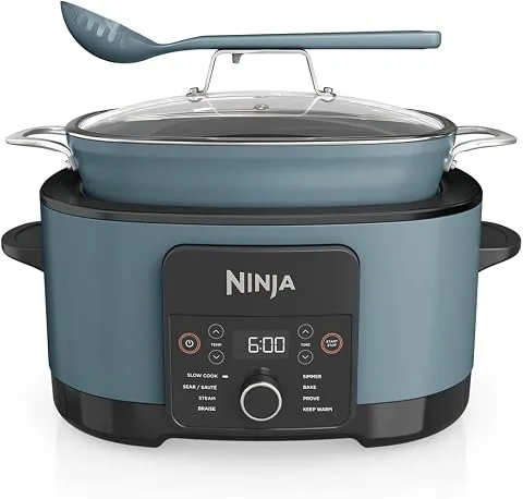 Ninja Foodi PossibleCooker, Olla Eléctrica para Cocinar, 8L, MC1001EU | Multifunción 8 en 1, Antiadherente, Rejilla Vapor,