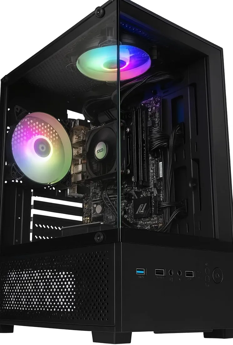 .ES PC'S GAMING MC-SE2 2025 – Ordenador Sobremesa Gaming | AMD Ryzen 3 3200G, 8GB RAM DDR4, SSD 500GB, WiFi AC Dual, Windows 11 Original foto 2