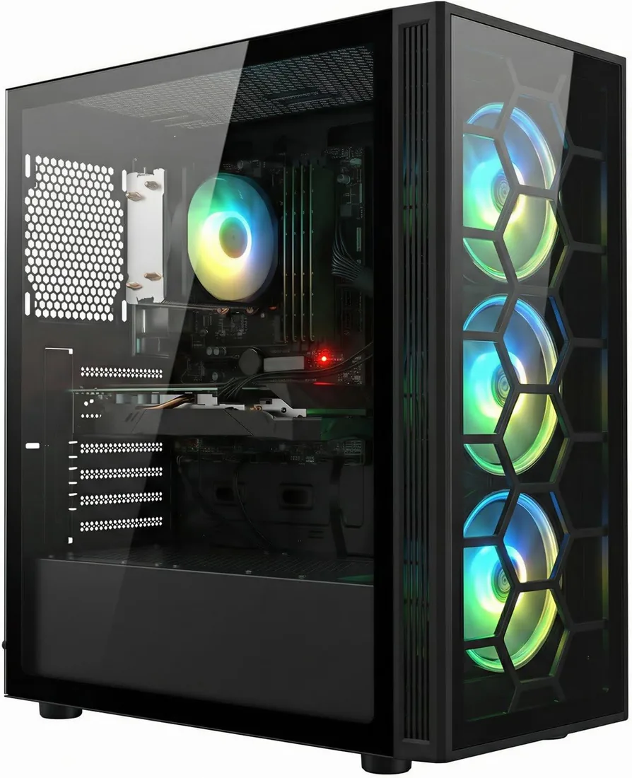 STGSivir PC Gaming, Ryzen 7 5700X, RTX 3060 12G, 16G DDR4, 1T SSD foto 3