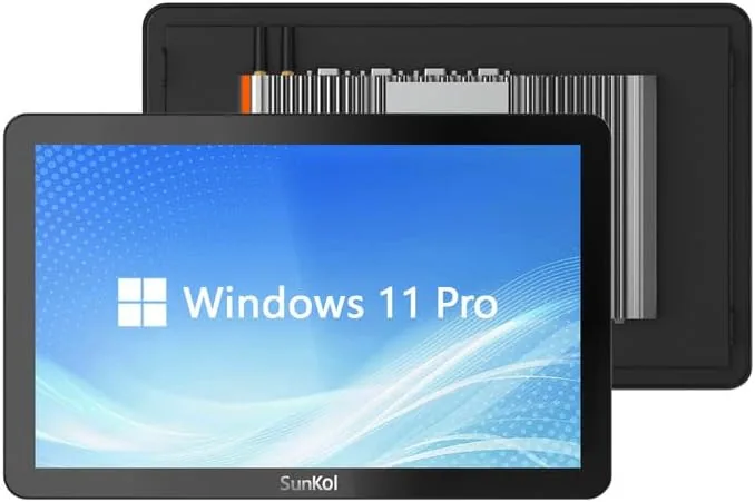 21.5" Fanless Industrial Panel PC,16:9 Embedded 10 Point Touch PC,Windows 11 IP65 All-in-One Computer,Auto Power-on,for Factory,Automation,Kiosk,Business (I7-1255U, 8G RAM 128G SSD) foto 3