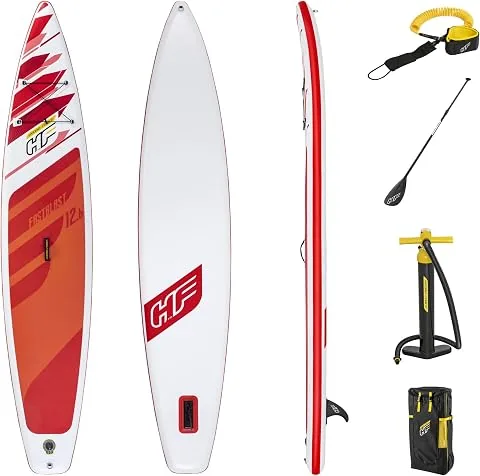 Bestway Hydro-Force Sup, Fastblast Tech Set Stand Up Paddle Board with Hand Pump and Travel Bag, 12 ft 6 foto 2