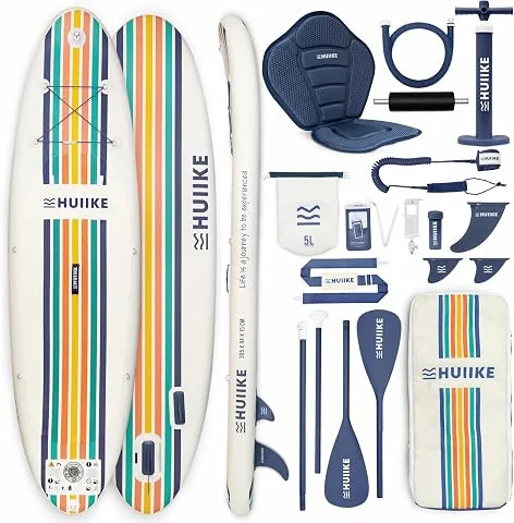 HUIIKE Tabla Paddle Surf Hinchable 10' y hasta 130 kg con Accesorios | SUP Convertible en Kayak con R foto 3