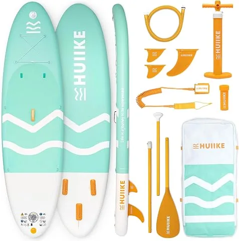HUIIKE Tabla Paddle Surf Hinchable 10' y hasta 130 kg con Accesorios | SUP Convertible en Kayak con Remo, Inflador, Quilla foto 3