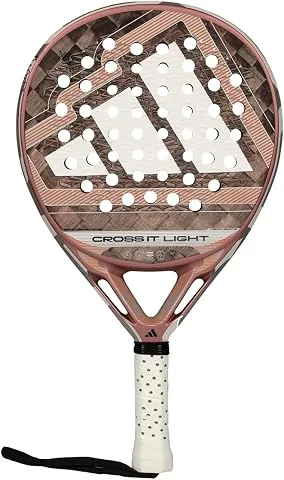 Pala de pádel adidas Cross IT Light 2026 Martita Ortega, Rosa, Forma Redonda,Goma eva Soft Energy,Fibra Carbono aluminizado 24k