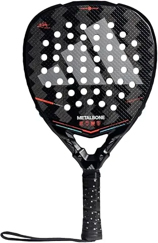 Pala de pádel adidas Metalbone 2026 Ale Galán, Negra, Forma diamente,Goma eva Soft Performance,Fibra Carbono aluminizado 16k