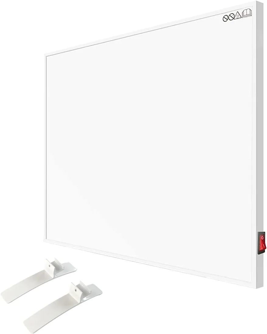 Calefacción infrarroja, dispositivo de pie, patas, 300 vatios, calefacción eléctrica infrarroja, calefacción de pared, radiador, panel calefactor, panel de calefacción, ahorro de energía, protección