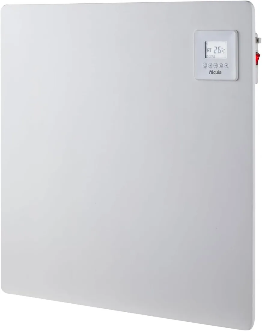 Fácula - Panel Cerámico Programable 425w | Programación diaria/semanal | Función Ventanas Abiertas | Pintable