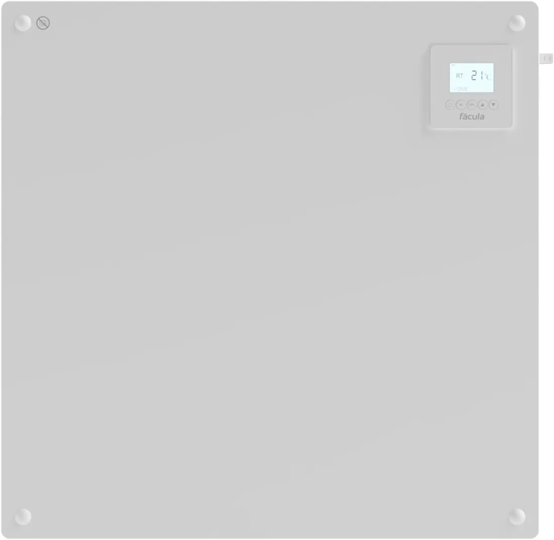 Fácula - Panel Cerámico Programable 425w | Programación diaria/semanal | Función Ventanas Abiertas | Pintable foto 2