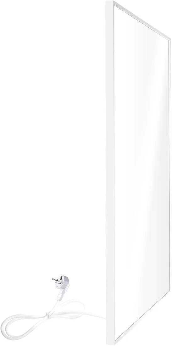 Panel Radiante Eléctrico WarmlyYours, Blanco, 600 W, 60x120 cm, Aluminio | Panel radiante de calefacción por infrarrojos lejanos independiente para dormitorios y oficinas; calefacción eléctrica foto 2