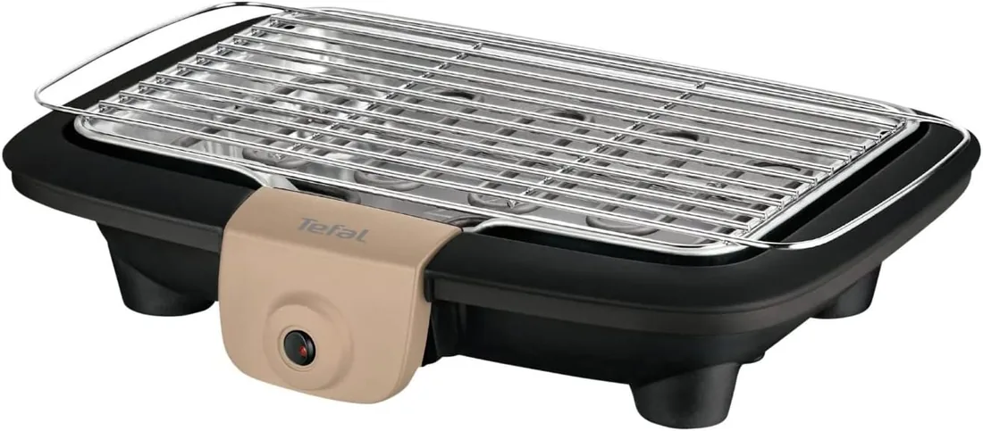 Tefal Barbacoa eléctrica de mesa, potencia 2300 W, parrilla exitosa, parrilla de acero inoxidable, limpieza fácil, fabricada en Francia BG90C814 foto 2