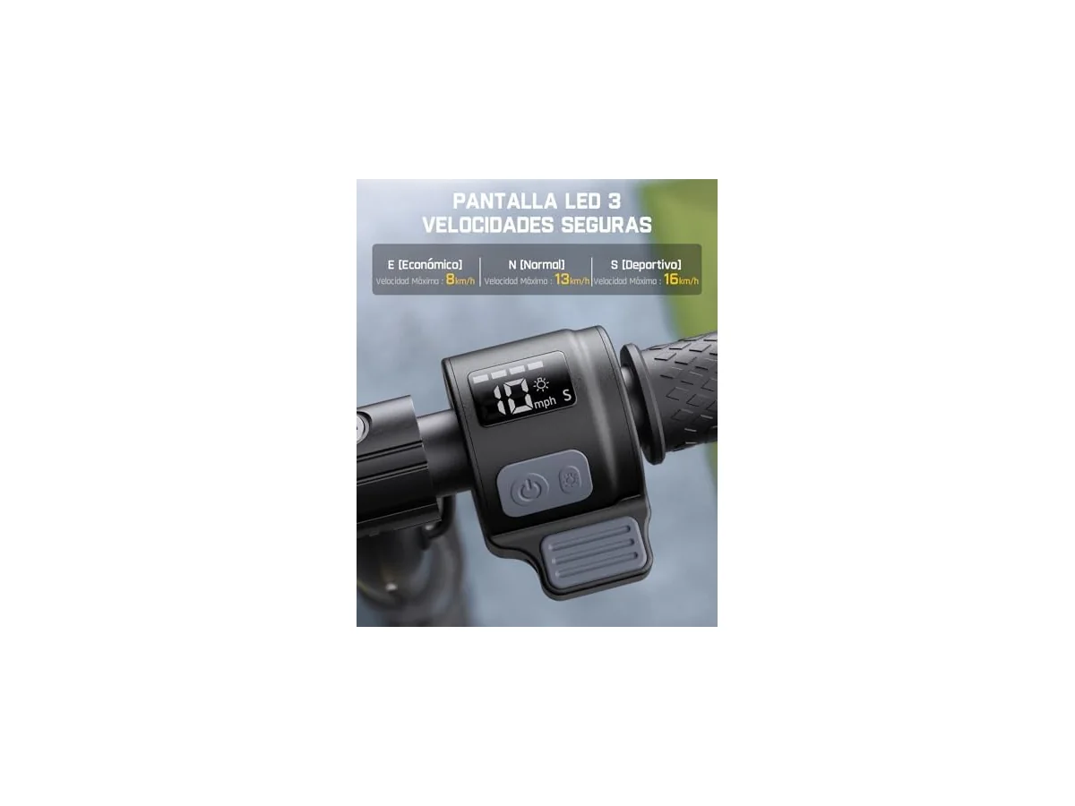FanttikRide C9 Pro Patinete Eléctrico para Niños, 8/13/16 km/h foto 3