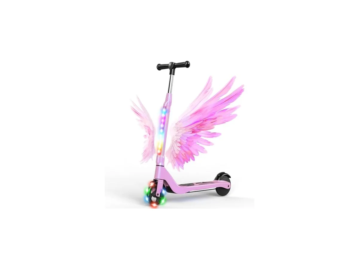 SISIGAD Patinete Electrico para Niño de 6 a 10 años, Scooter Eléctrico Niños de 5,3 Pulgadas con Luces…