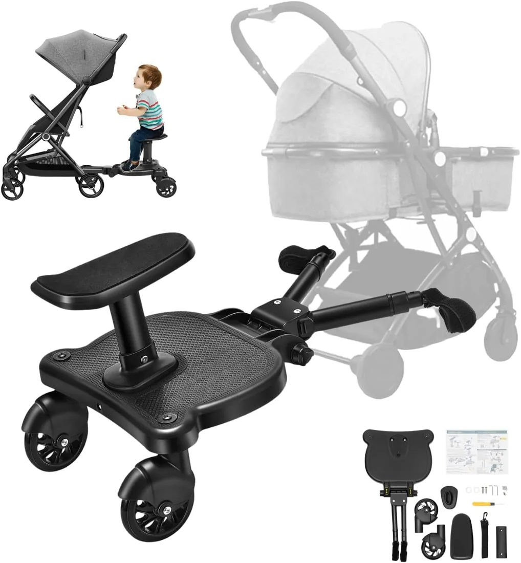 Patinete Carro Bebe Universal con Asiento Extra, Cohete Carrito Bebe con Asiento, Patin Carro Bebe Universal, Accesorios Bebe, Silla Bebe, Carro, Asiento Extra Carro Bebe para 3-7 Años 25kg
